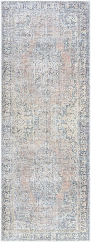 Livabliss Darling Medallion Flatweave Runner Rug Vintage Inspired Polyester for Hallway Entryway Camel, Black 2'7" x 7'3" BODA2305-2773