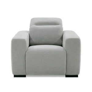 VIG Furniture Divani Casa Bode - Modern Grey Fabric Recliner Chair VGMB-R211-P1-CHR-M31