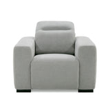 VIG Furniture Divani Casa Bode - Modern Grey Fabric Recliner Chair VGMB-R211-P1-CHR-M31