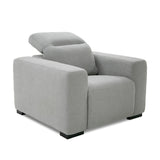 VIG Furniture Divani Casa Bode - Modern Grey Fabric Recliner Chair VGMB-R211-P1-CHR-M31