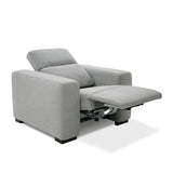 VIG Furniture Divani Casa Bode - Modern Grey Fabric Recliner Chair VGMB-R211-P1-CHR-M31