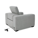 VIG Furniture Divani Casa Bode - Modern Grey Fabric Recliner Chair VGMB-R211-P1-CHR-M31