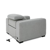 VIG Furniture Divani Casa Bode - Modern Grey Fabric Recliner Chair VGMB-R211-P1-CHR-M31