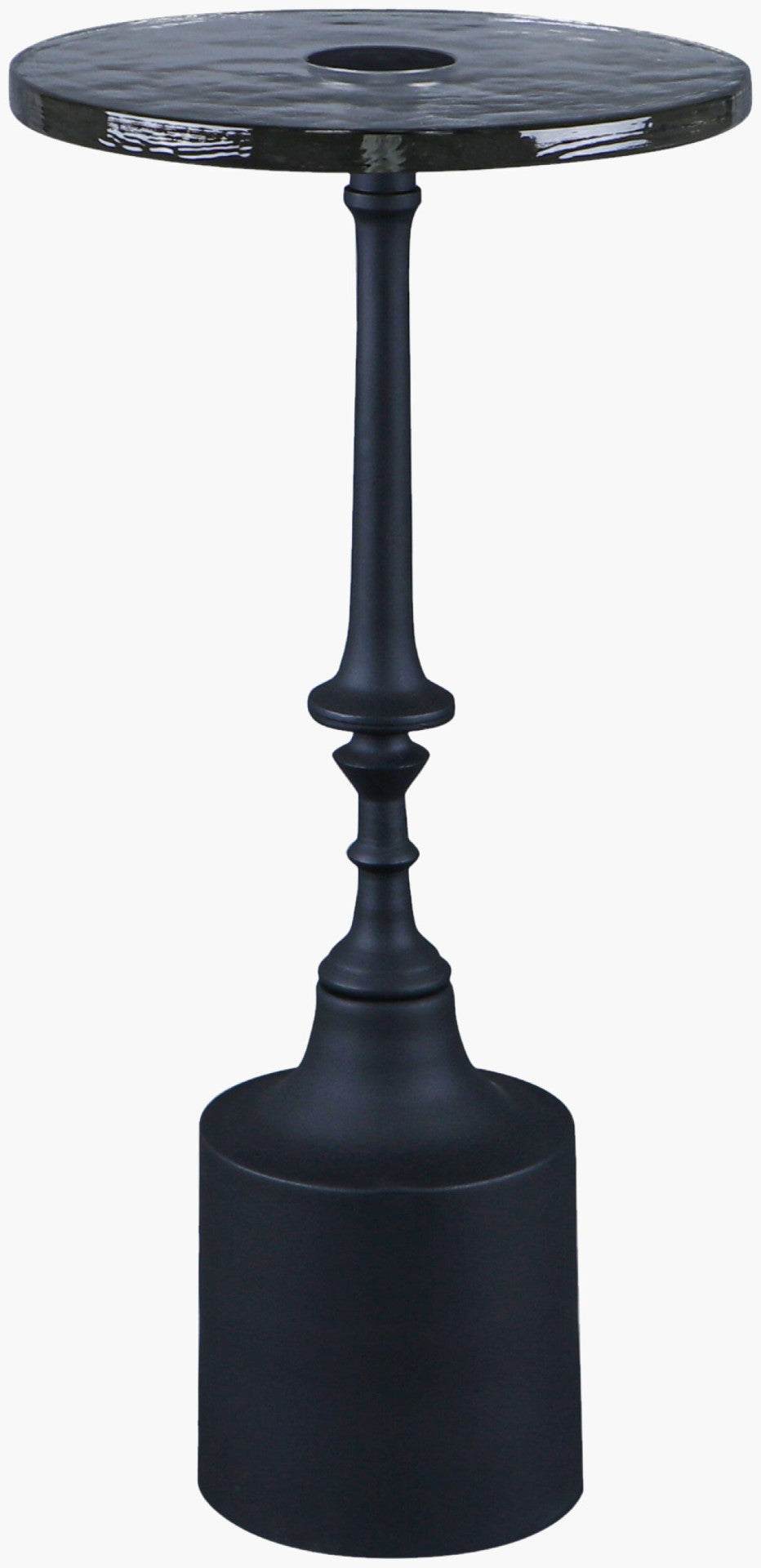 Livabliss Delfin Glass Top Iron Base End Table Minimalist Open Frame Accent for Living Room BODF001-241111