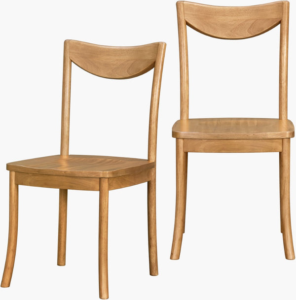 Livabliss Del Ray Ash Veneer Wood Dining Chair Solid Rubberwood Base Mid-century Modern Style BODL003-SET