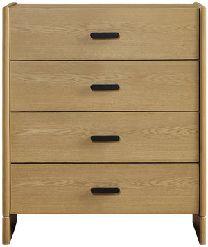 Bodo BODO-002 35"H x 35"W x 18"D Dresser BODO002-353518  Top: Brown, White; Base: Brown Surya