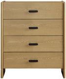 Bodo BODO-002 35"H x 35"W x 18"D Dresser BODO002-353518  Top: Brown, White; Base: Brown Surya