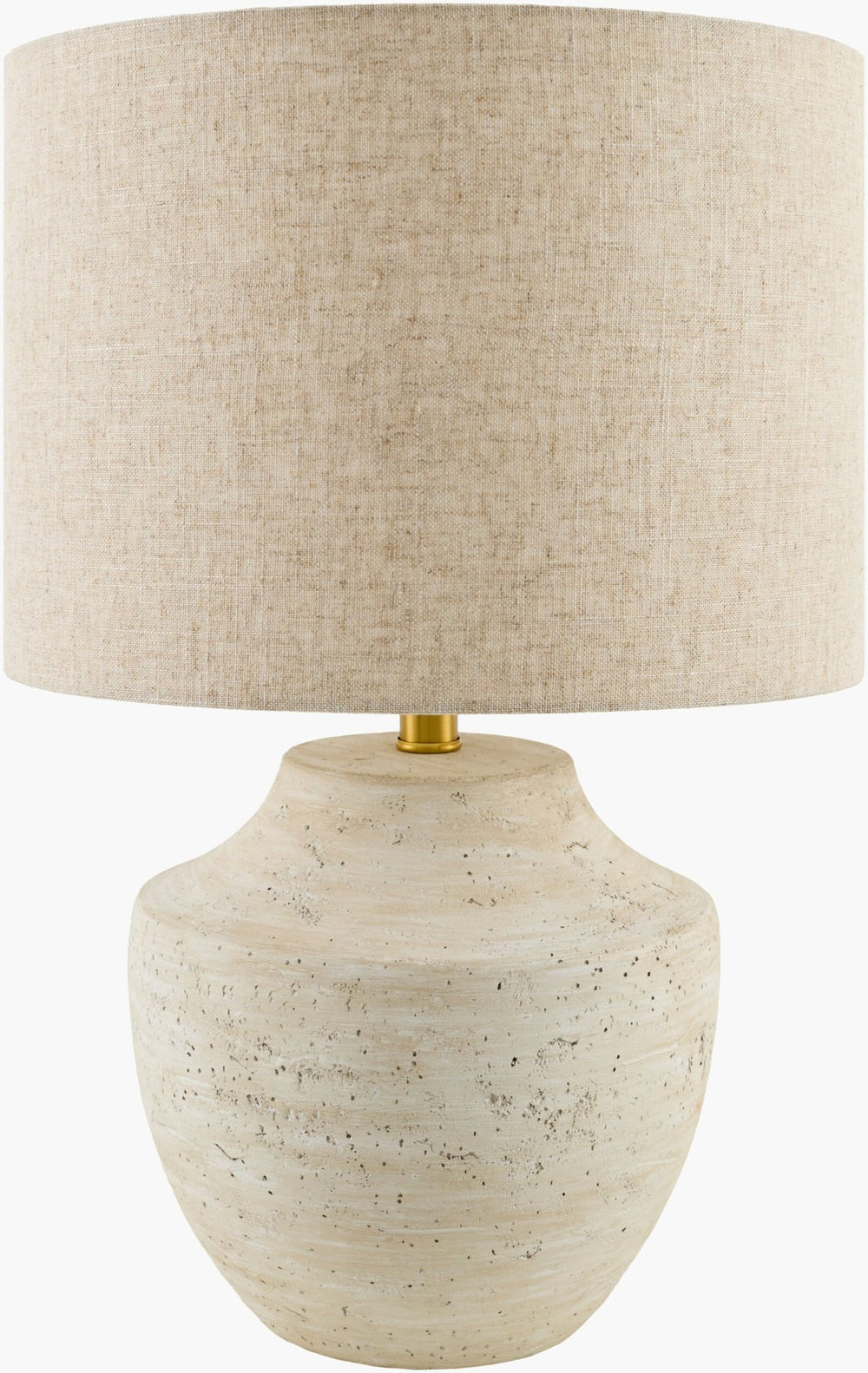 Livabliss Alondra Metal Base Table Lamp with Linen Shade for Warm Ambient Bedroom Glow BODR-002