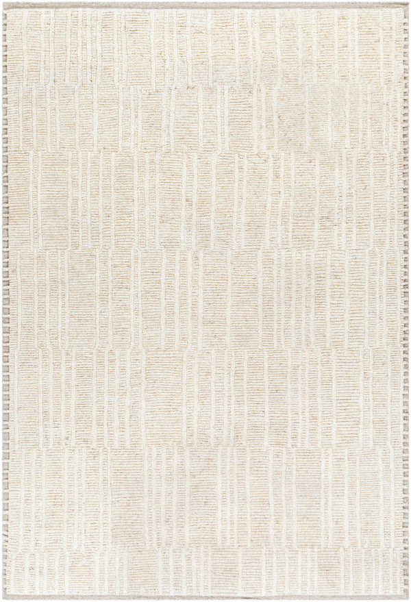 Davey BODV-2301 9' x 12' Handmade Rug BODV2301-912  Beige, Black Surya