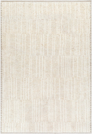Surya Davey Handmade 2' X 3' Wool Rug - Timeless Hand-knotted Design For Classic Home Décor Elegance Beige Wool Bodv2301-23