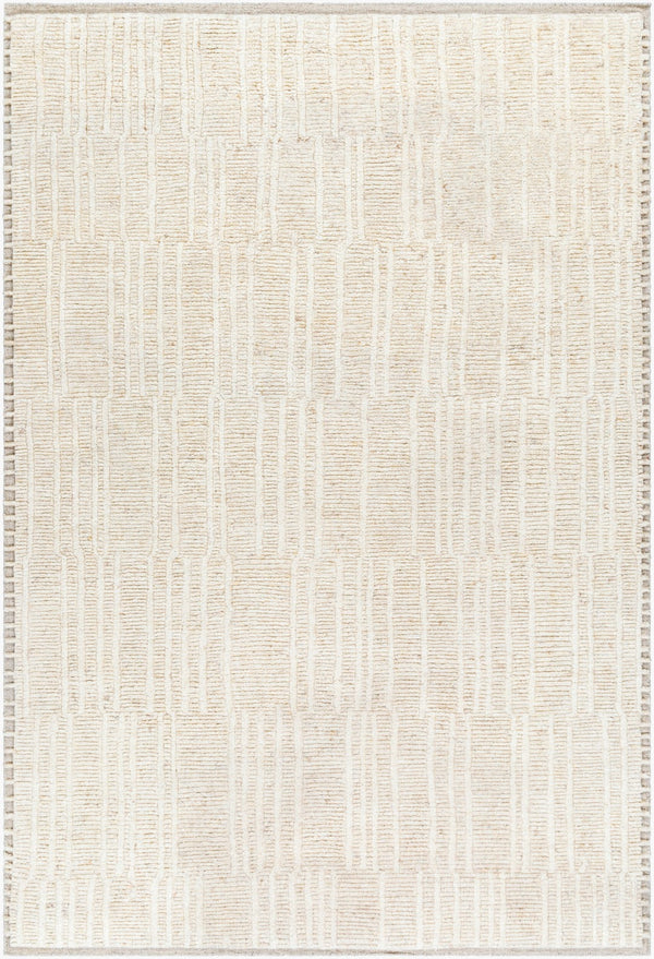 Surya Davey Handmade 2' X 3' Wool Rug - Timeless Hand-knotted Design For Classic Home Décor Elegance Beige Wool Bodv2301-23