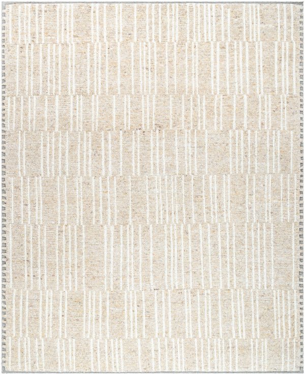Davey BODV-2301 8' x 10' Handmade Rug BODV2301-810  Beige, Black Surya