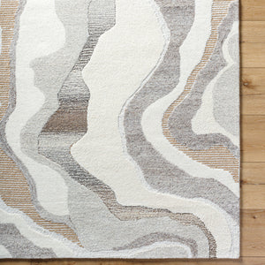 Buenos Aires BOE-2301 9' x 12' Handmade Rug BOE2301-912  Off-White, Light Silver, Silver Surya