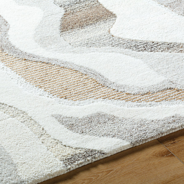 Buenos Aires BOE-2301 9' x 12' Handmade Rug BOE2301-912  Off-White, Light Silver, Silver Surya