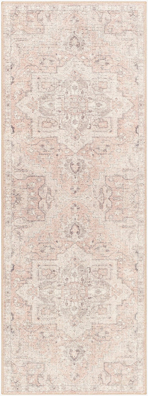 Livabliss Elle Machine Woven Polyester Area Rug with Traditional Turkish Pattern for Entryways Tan, Light Beig 2'7" x 7'3" BOEC2300-2773