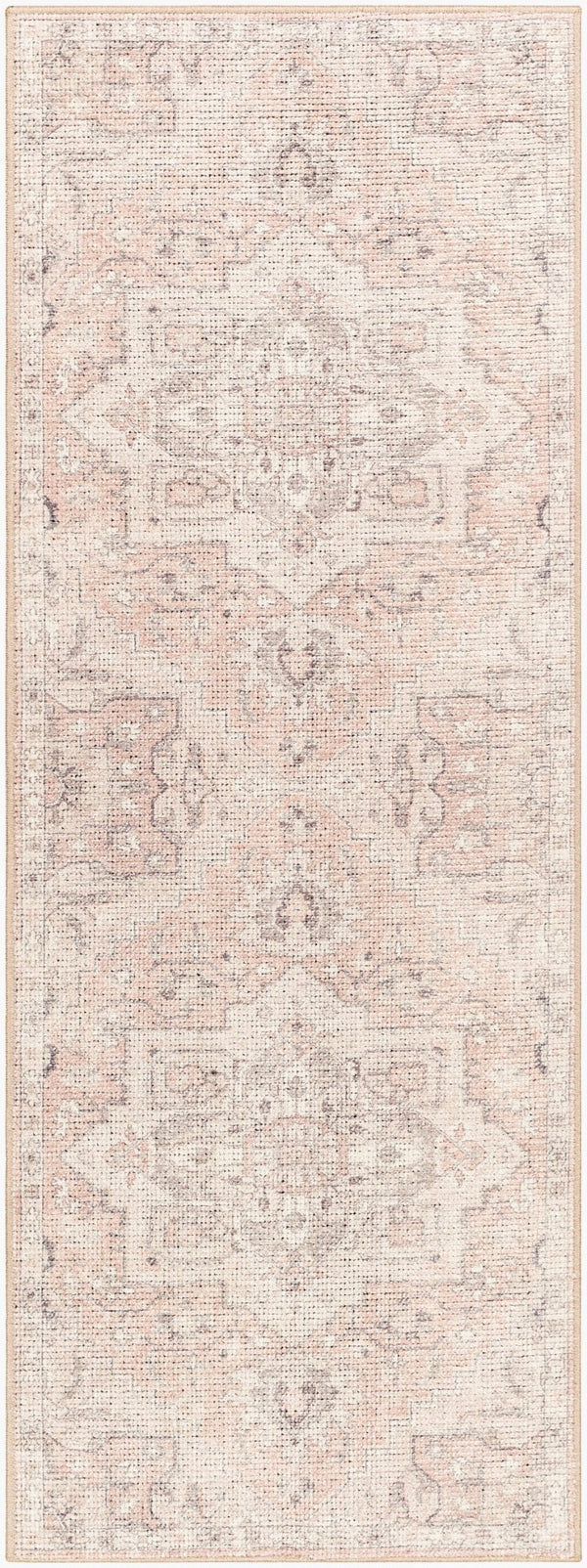 Livabliss Elle Machine Woven Polyester Area Rug with Traditional Turkish Pattern for Entryways Tan, Light Beig 2'7" x 7'3" BOEC2300-2773