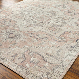 Livabliss Elle Machine Woven Polyester Area Rug with Traditional Turkish Pattern for Entryways Tan, Light Beig 2'7" x 7'3" BOEC2300-2773