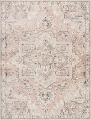 Livabliss Elle Machine Woven Polyester Area Rug with Traditional Turkish Pattern for Entryways Tan, Light Beig 9'2" x 12' BOEC2300-9212