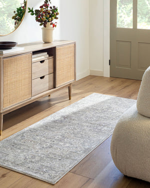 Livabliss Elle Traditional Pattern Polyester Accent Rug for Entryways and Cozy Bedroom Spaces Sage, White 2'2" x 3'9" BOEC2301-2239