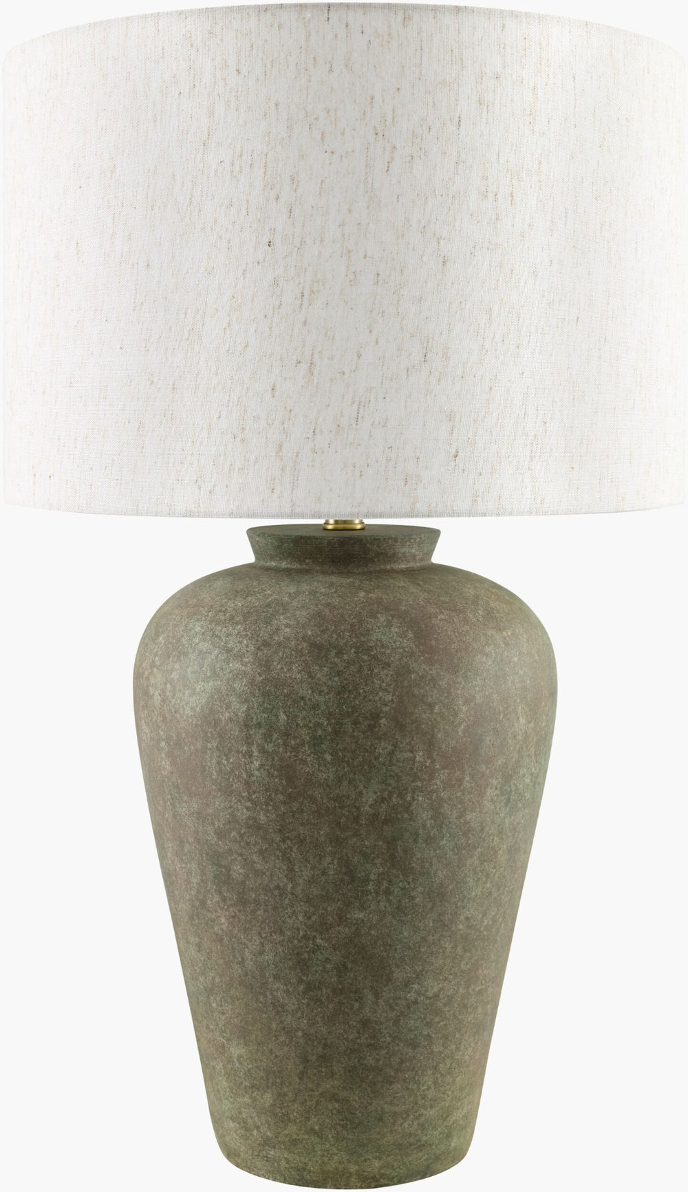 Livabliss Encina Linen Drum Shade Table Lamp with Metal Base for Warm Ambient Bedroom Glow BOEN-002