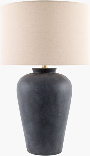 Livabliss Encina Metal Base Table Lamp with Linen Shade for Warm Ambient Living Room Light BOEN-004