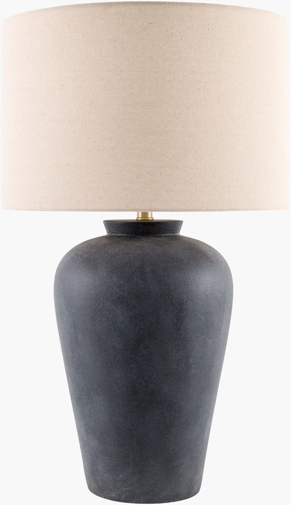 Livabliss Encina Metal Base Table Lamp with Linen Shade for Warm Ambient Living Room Light BOEN-004