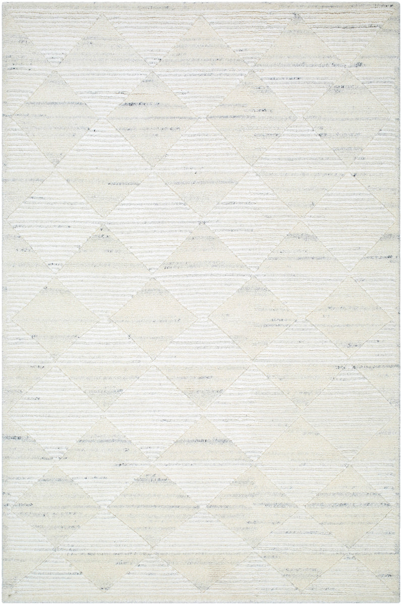 Gina BOGN-2300 9' x 12' Handmade Rug BOGN2300-912  Ivory, Black Surya
