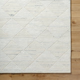 Gina BOGN-2300 9' x 12' Handmade Rug BOGN2300-912  Ivory, Black Surya