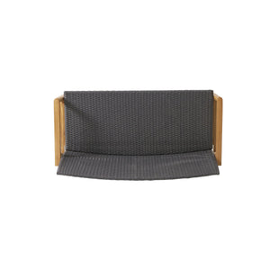 English Elm Christopher Knight Home® - BRYAN Teak Loveseat with Acacia Wood Frame and Wicker Seating, Transitional Outdoor Comfort 51" 73994.00GRY