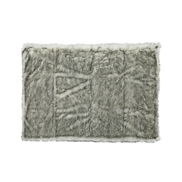English Elm Christopher Knight Home® - BLANKET Luxurious Grey Faux Fur Throw 50"x60" Super Soft Cozy Pet-Friendly Warm Winter Accent 62633.00