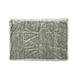 Christopher Knight Home® - Noble House - Warrin White and Grey Streak Faux Fur Throw Blanket