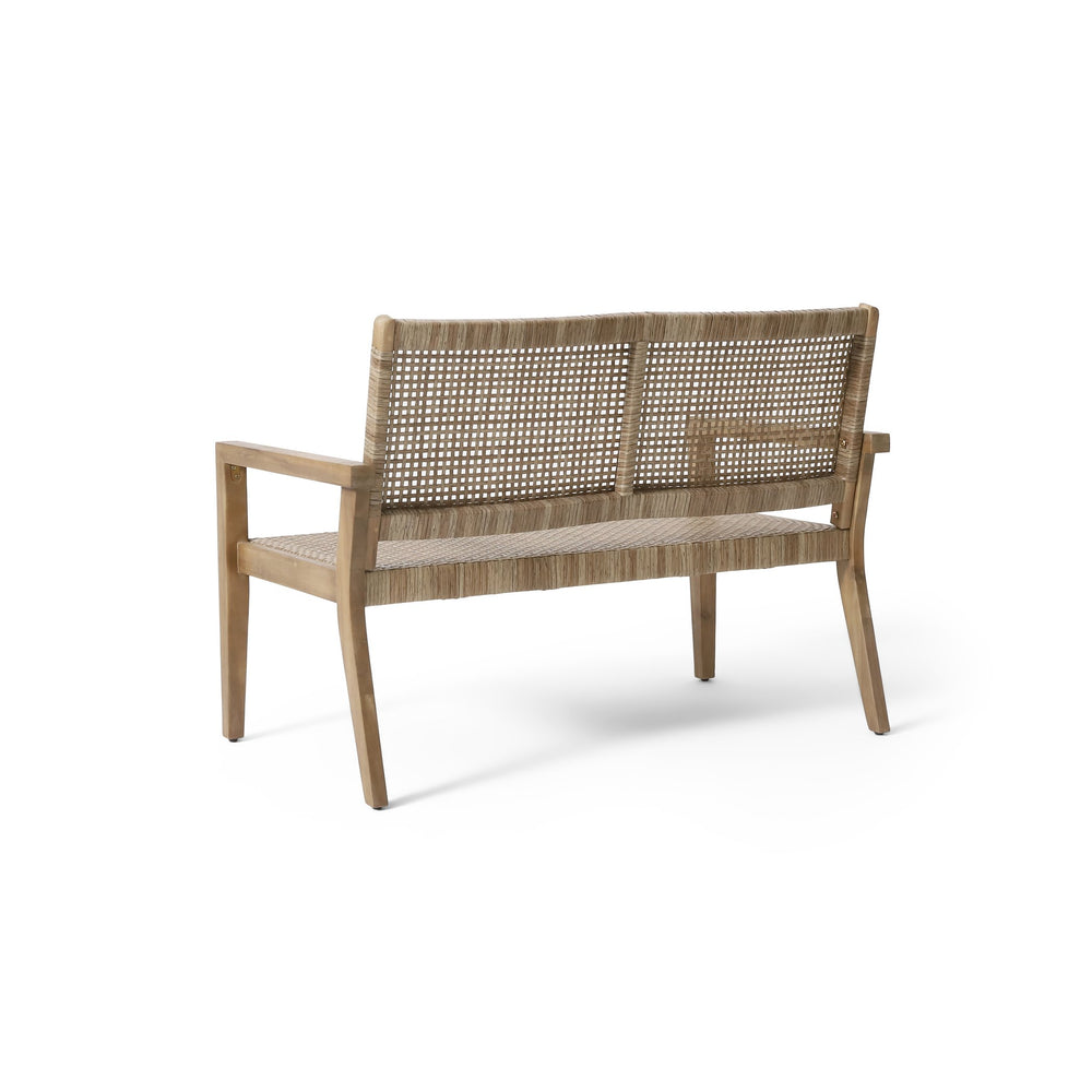 English Elm Christopher Knight Home® - Outdoor Wicker and Acacia Wood Loveseat - Weather-Resistant, Easy Assembly, Coastal Minimalist Design (96) 74229.00MLBRN