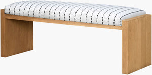Livabliss Kapri Ash Veneer Wood Bench with Rubberwood Base for Entryway or Bedroom BOKP001-184816