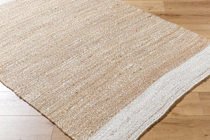 Livabliss Kamey Handwoven Jute Flatweave Round Rug Natural Fiber Farmhouse Entryway Accent Beige, Sandston 8' x 10' BOKY2300-810