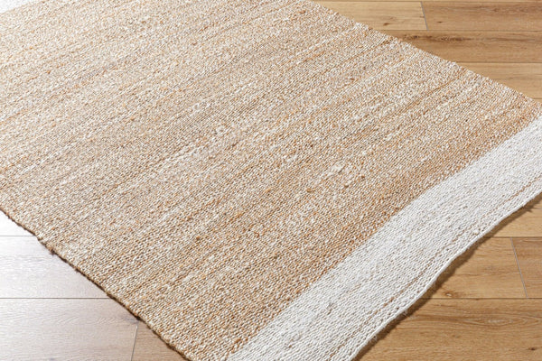 Livabliss Kamey Handwoven Jute Flatweave Round Rug Natural Fiber Farmhouse Entryway Accent Beige, Sandston 8' x 10' BOKY2300-810