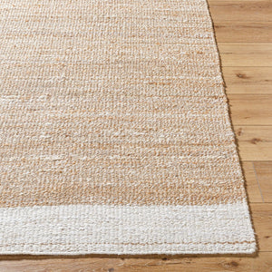 Livabliss Kamey Handwoven Jute Flatweave Round Rug Natural Fiber Farmhouse Entryway Accent Beige, Sandston 8' x 10' BOKY2300-810