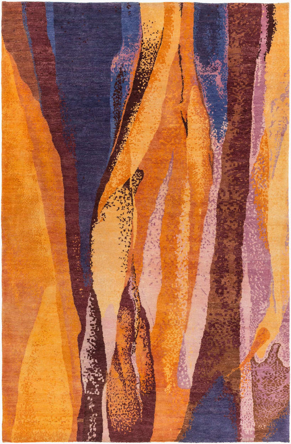 Surya Brought To Light Bol-4000 Handmade 2' X 3' Wool Rug – Cozy, Durable, And Perfect For Any Space! Orange Wool Bol4000-23