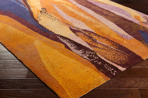 Surya Brought To Light Bol-4000 Handmade 2' X 3' Wool Rug – Cozy, Durable, And Perfect For Any Space! Orange Wool Bol4000-23