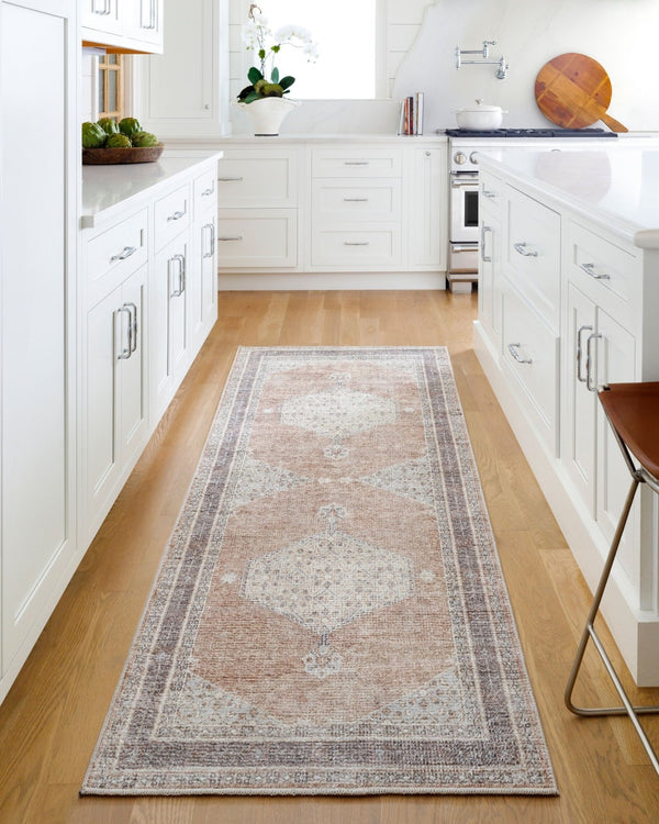 Livabliss Lila Turkish Machine Woven Medallion Polyester Accent Rug for Entryways and Transitional Spaces Tan, Brown 9'2" x 12' BOLC2300-9212