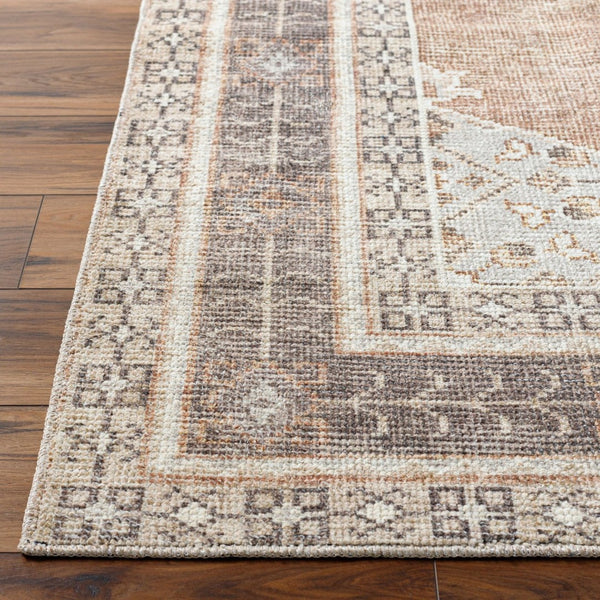 Livabliss Lila Turkish Machine Woven Medallion Polyester Accent Rug for Entryways and Transitional Spaces Tan, Brown 9'2" x 12' BOLC2300-9212