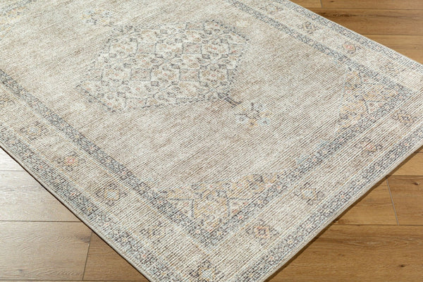 Livabliss Lila Traditional Polyester Accent Rug Machine Woven in Turkey for Entryways and Bedrooms White, Light Gr 2'2" x 3'9" BOLC2301-2239