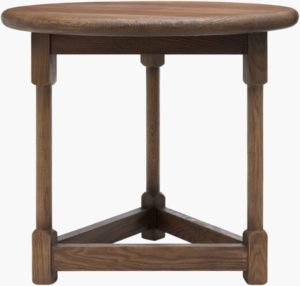 Surya Leandro Solid Oak End Table Artisan Farmhouse Accent for Living Room Decor BOLE002-222525