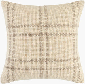 Livabliss Ladera Woven Cotton Accent Pillow Soft Textural Square Throw for Sofa or Bed BOLR001-1818