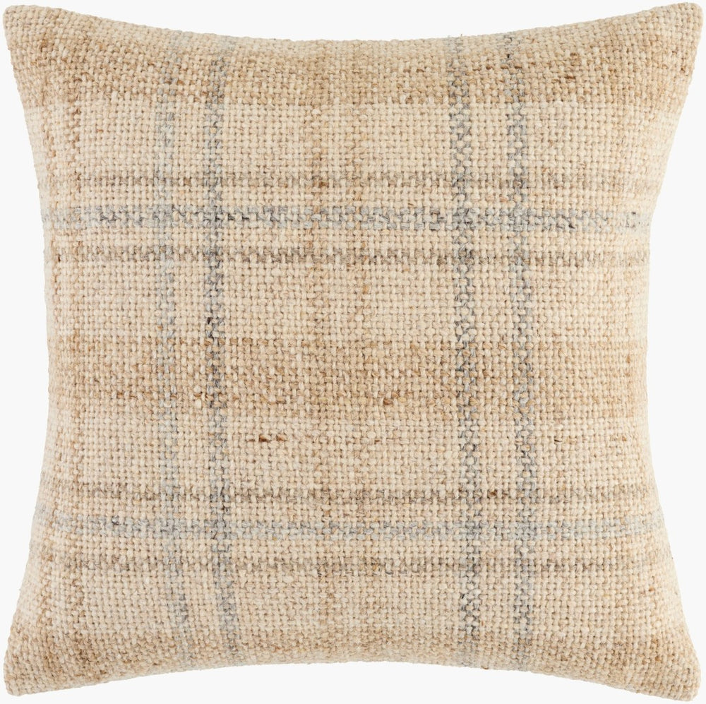 Livabliss Ladera Handcrafted Cotton Square Accent Pillow Soft Breathable Sofa and Bed Decor BOLR002-1818D