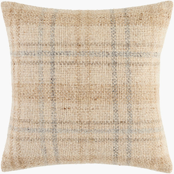 Livabliss Ladera Handcrafted Cotton Square Accent Pillow Soft Breathable Sofa and Bed Decor BOLR002-1818D