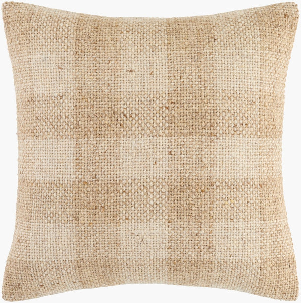 Livabliss Ladera Woven Cotton Square Accent Pillow Global Artisan Textile for Sofa or Bed BOLR003-2222P