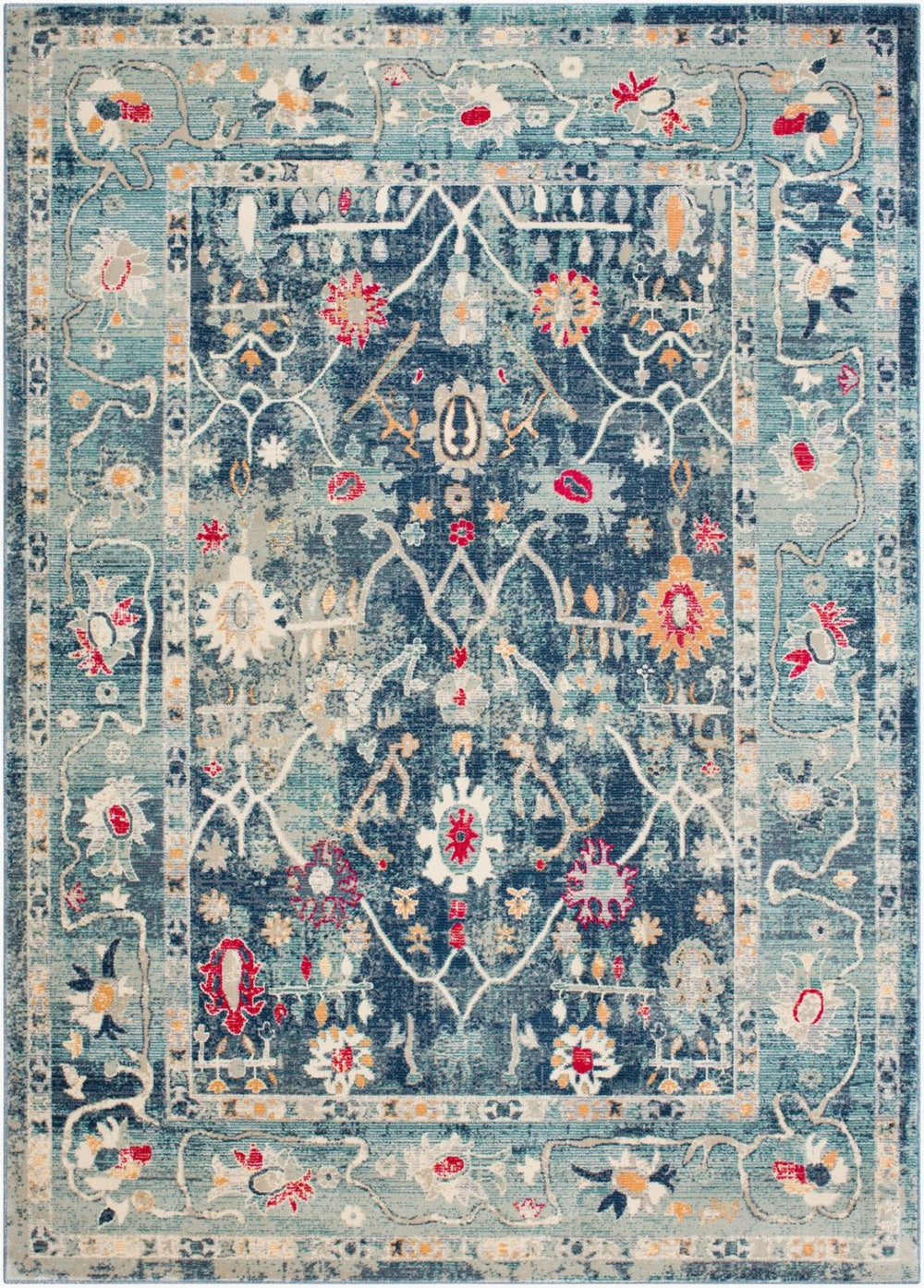 Livabliss Bohemian Polypropylene Accent Rug Turkish Woven Eclectic Pattern for Entryways BOM2305-23
