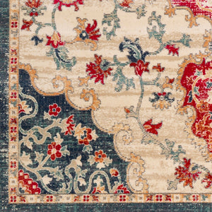 Livabliss Bohemian Global Pattern Polypropylene Area Rug Soft Medium Pile for Large Living Rooms BOM2310-9131