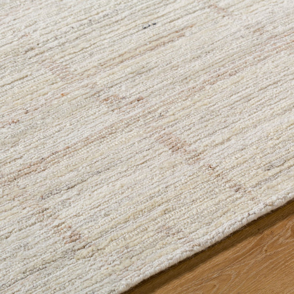 Surya Moab Handmade 2' X 3' Wool Rug - Luxurious, Plush Feel For Elegant Living Spaces & Timeless Style Ivory Wool Bomb2301-23