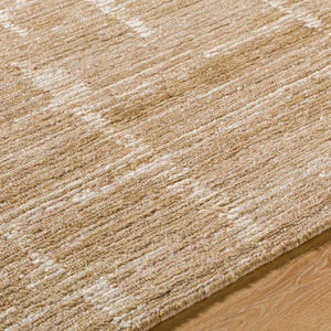 Surya Moab Handmade 2' X 3' Wool Rug - Luxurious, Plush Feel For Elegant Living Spaces & Timeless Style Caramel Wool Bomb2303-23